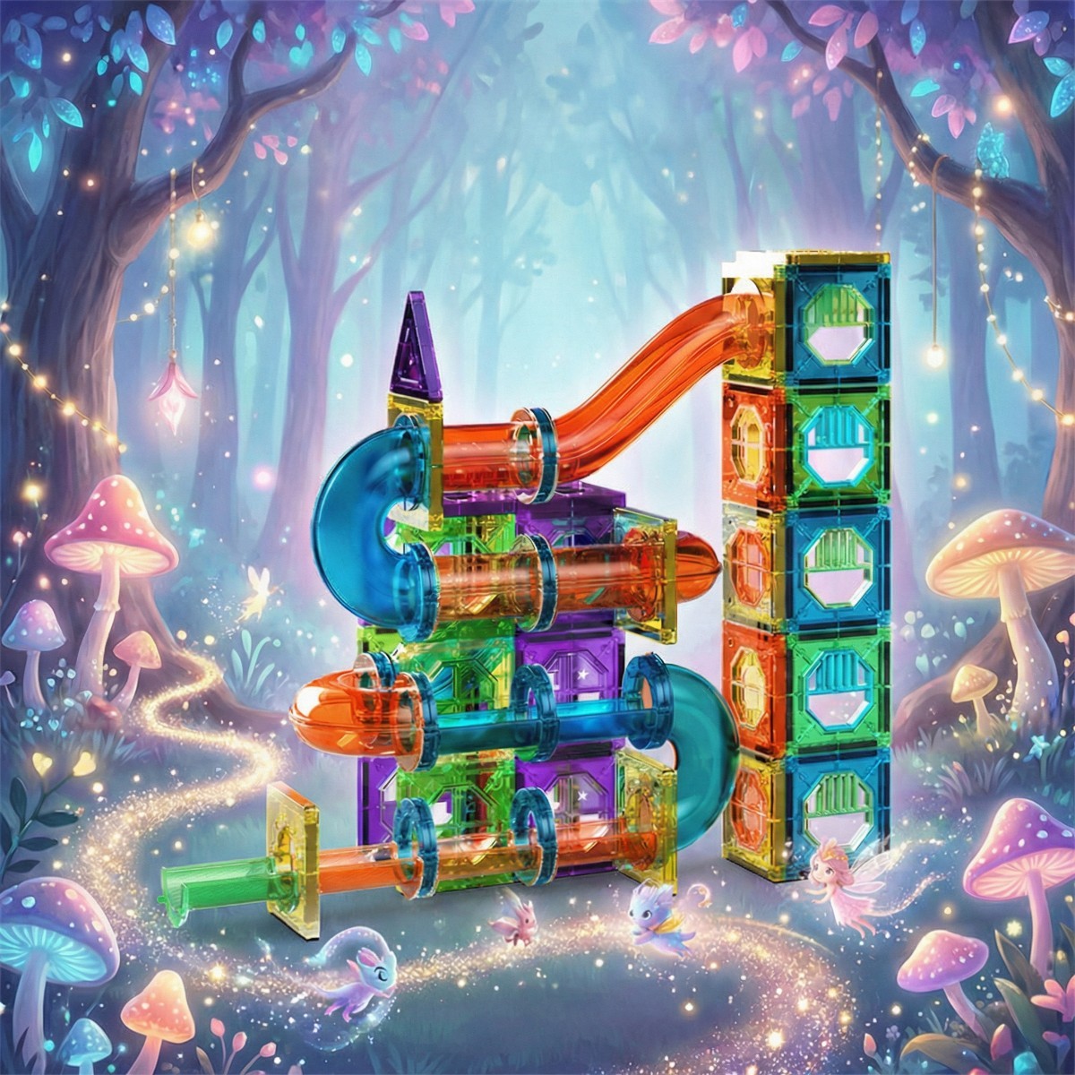 Clear Magnetic 3D Blocks - Wholesale Building Blocks