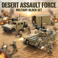 Desert-Tan Military Accessory Set - Army Action Figure