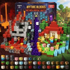Magnetic building block game allows you to build forests and caves-Magnetic assembly toy-STEM sensory gift, and perfect for boys' and girls' birthdays-CLFK09