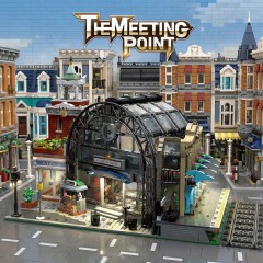Architecture Building Set-Terminal Station Hotel Assembly Model Building Blocks Set Creative Ornament (Hotel + Station-2720PCS)-CJ04