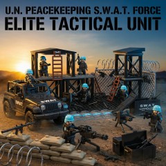 Military Weapons Pack Army Equipment Helmet Armor Various of Military Accessories Building Block Toy Compatible with Major Brands Soldier Figures -BR09