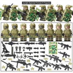 Military Weapons Pack Army Equipment Helmet Armor Various of Military Accessories Building Block Toy Compatible with Major Brands Soldier Figures -BR010