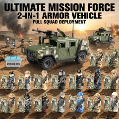 Military Weapons Pack with Army Equipment Helmet Armor Various of Military Accessories Building Block Toy Compatible with Major Brands Soldier Figures -BR013
