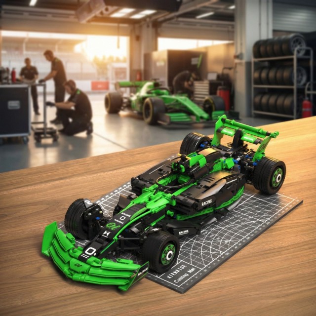 F1 Racing Sport car Building Block Set, MOC 1:12 Scale Formula 1 Championship Super Car Model Gift Idea for Birthday for Adults (1274pcs)-SC06