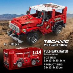 Technic Off-Road Car Building Set 768 Pieces Pull-Back Hard Off-Road Car Model for Teens and Adults 14+ Birthday Christmas Easter Displayable 1:14 Scale Creative Construction-SC03