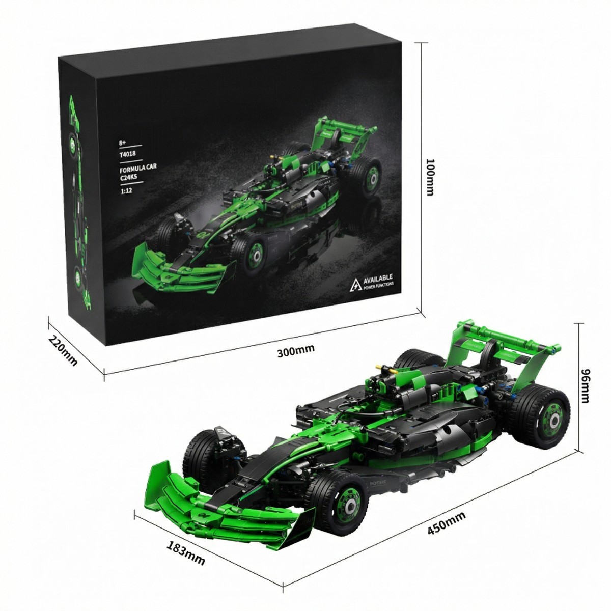 F1 Racing Sport car Building Block Set, MOC 1:12 Scale Formula 1 Championship Super Car Model Gift Idea for Birthday for Adults (1274pcs)-SC06