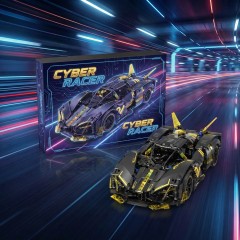 Sport Race Car Building Block Sets for Adults,Black Technical Racing Supercar Toys Kits Collectible 1:14 MOC Model Construction Birthday Gifts for Boys Men Teens Age 8+, 8-12 12-16,14+ -SC05