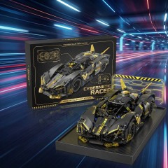 Sport Race Car Building Block Sets for Adults,Black Technical Racing Supercar Toys Kits Collectible 1:14 MOC Model Construction Birthday Gifts for Boys Men Teens Age 8+, 8-12 12-16,14+ -SC05