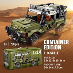 Technic Off-Road Car Building Set 768 Pieces Pull-Back Hard Off-Road Car Model for Teens and Adults 14+ Birthday Christmas Easter Displayable 1:14 Scale Creative Construction-SC03