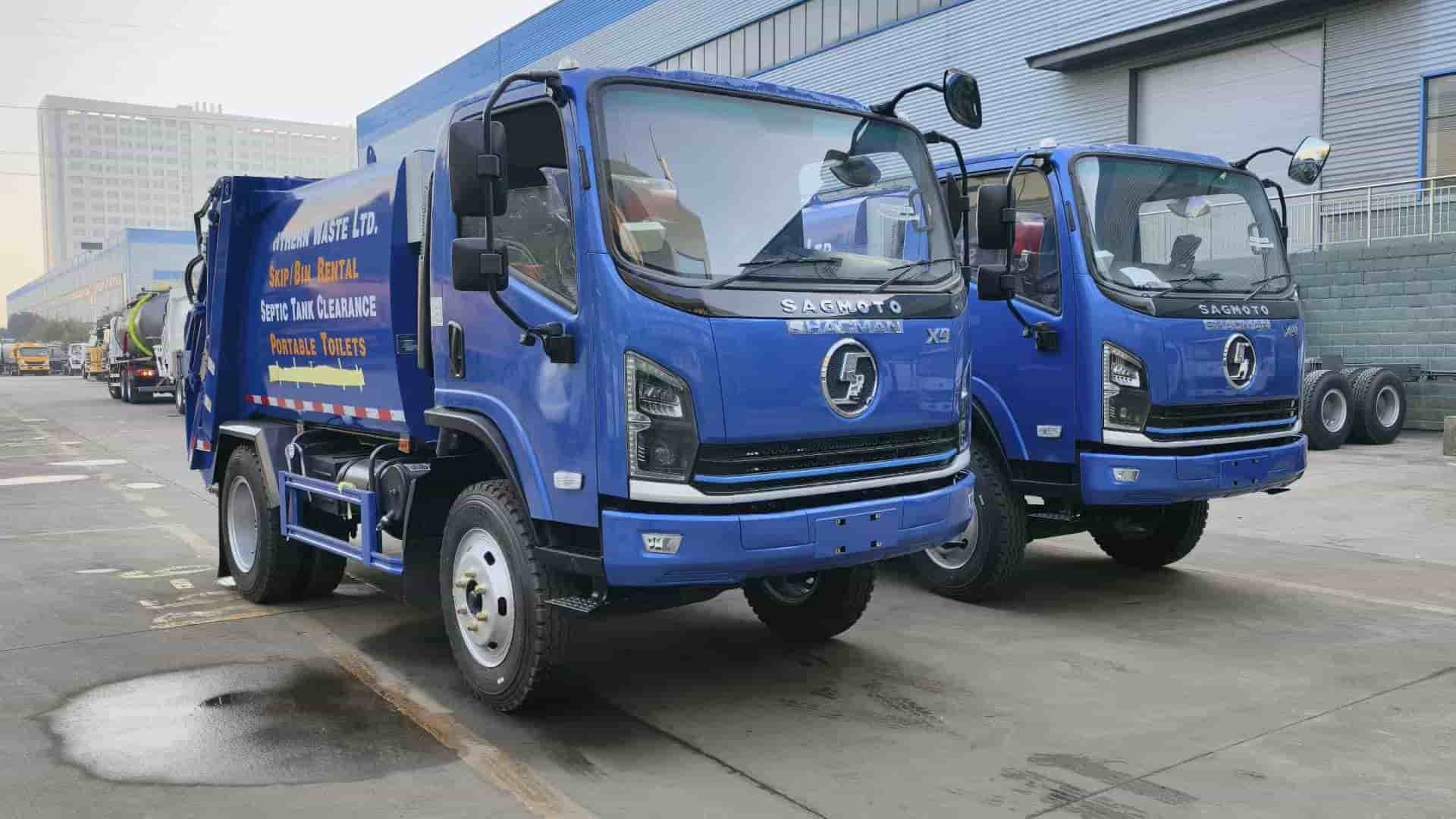 Shaanxi Auto Delong 6-cubic metre compressed garbage truck