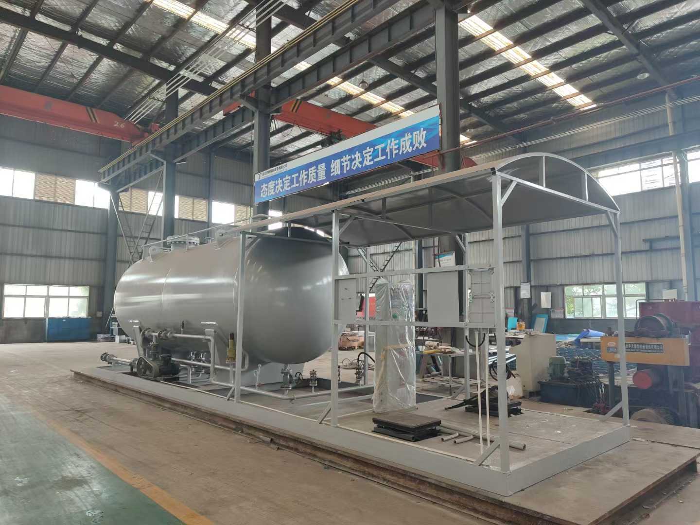 5 to 100 cubic LPG skid-mounted station