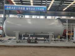 5 to 100 cubic LPG skid-mounted station