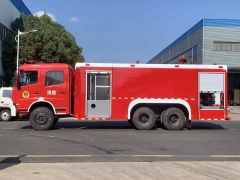 Dongfeng Tianjin rear double axle 12-ton water tanker fire truck