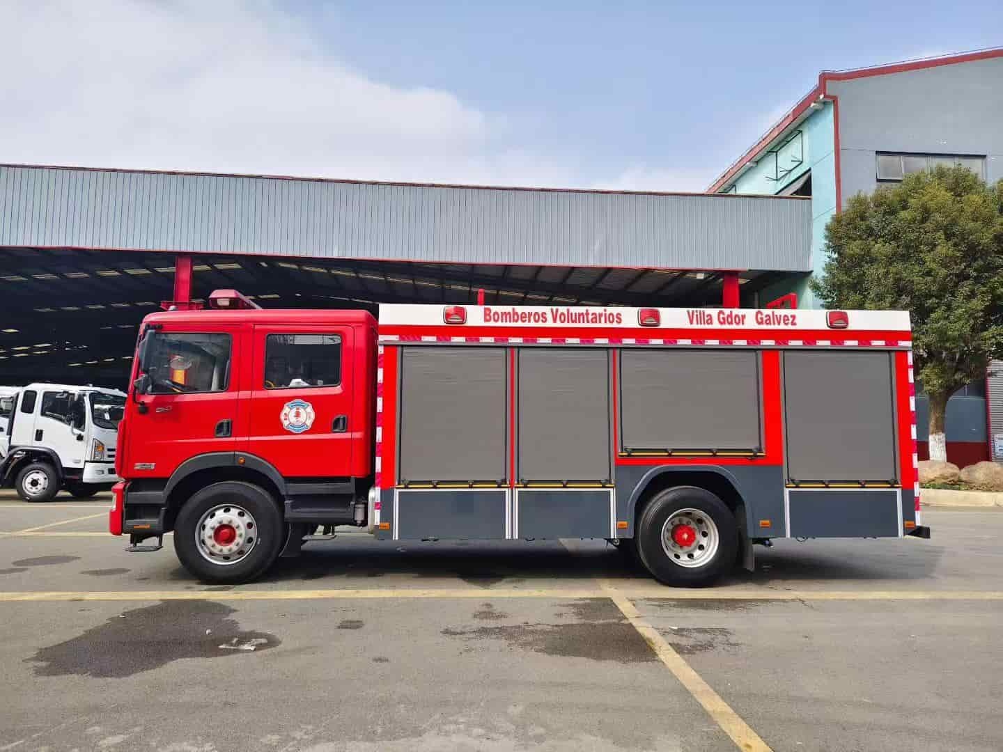 Dongfeng D9 Double-Drainage Tank Fire Truck