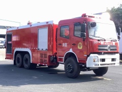 Dongfeng Tianjin rear double axle 12-ton water tanker fire truck