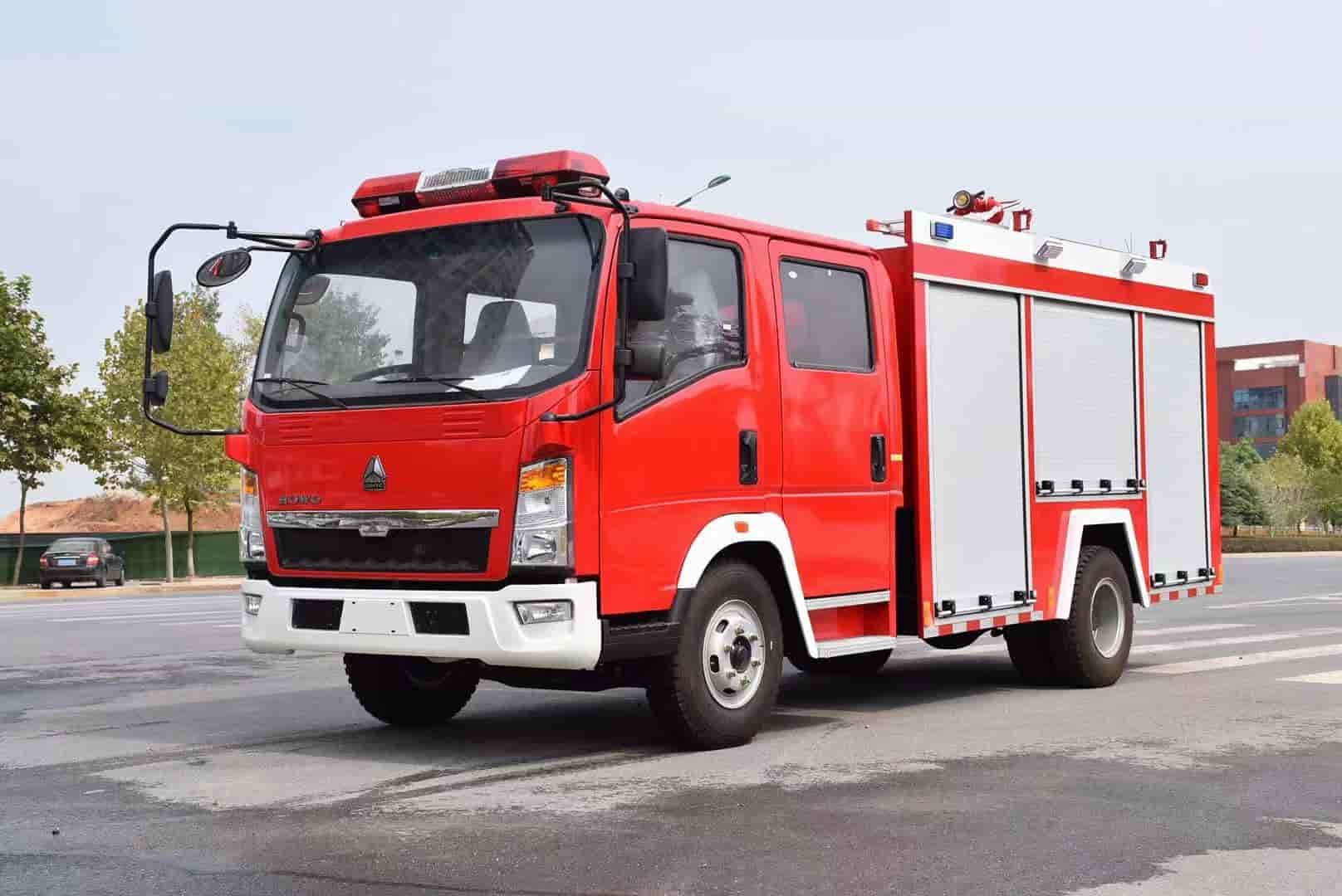 Sinotruk Howo light truck 4×2 fire truck