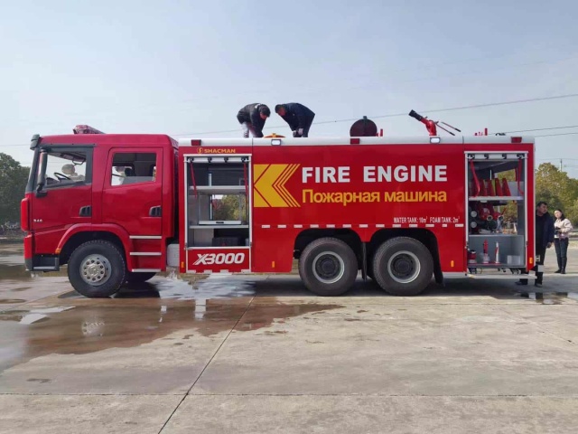 SHACMAN X3000 6×4 fire truck