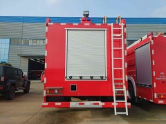 Isuzu dual-drainage tanker fire truck