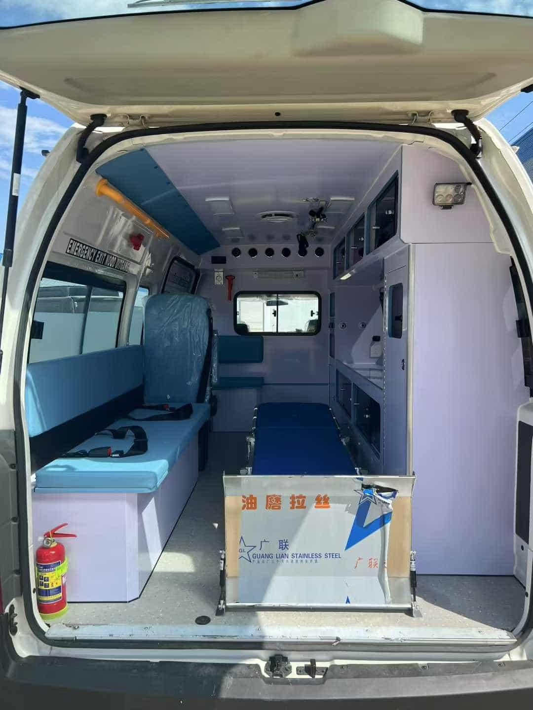 Right-hand drive Foton G9 ambulance