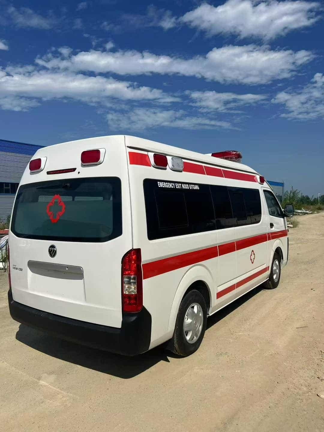 Right-hand drive Foton G9 ambulance