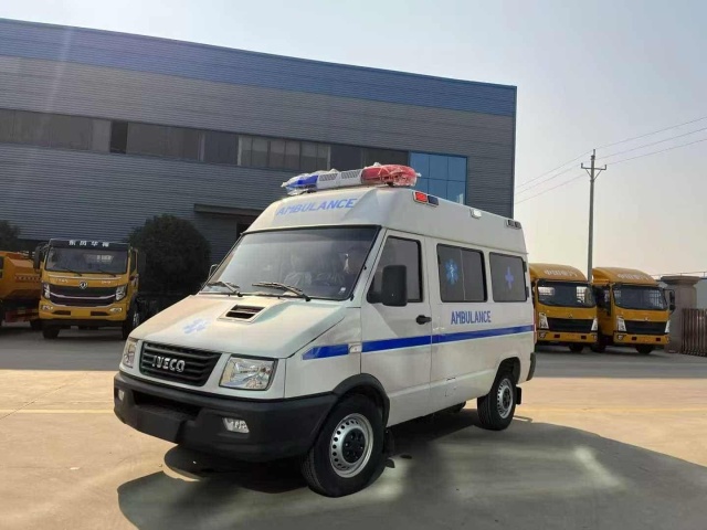 Iveco's proud short-wheelbase, mid-roof ambulance