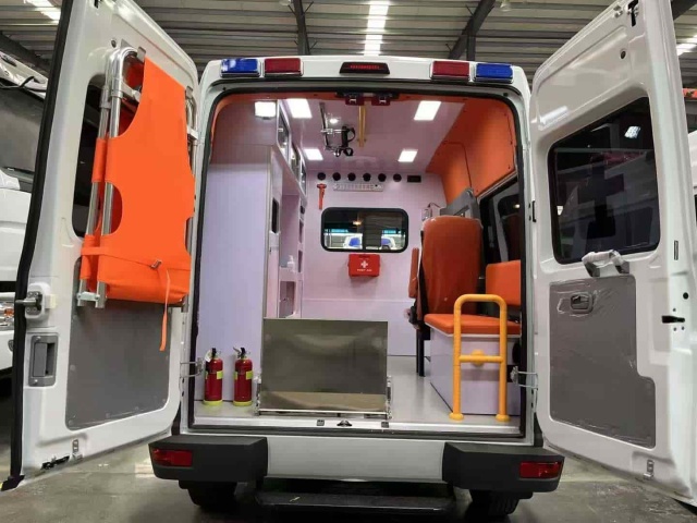 Iveco's proud short-wheelbase, mid-roof ambulance