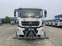 Water trucks equipped with a centrally mounted ice-breaking tool can be used in conjunction with a front-mounted snowplow.