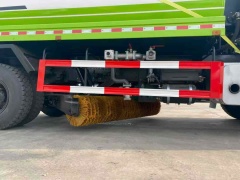 Water trucks equipped with a centrally mounted ice-breaking tool can be used in conjunction with a front-mounted snowplow.