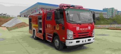 Isuzu 3.5-ton water tanker fire truck