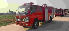 Dongfeng Dolica 2-ton water tanker fire truck