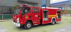 Isuzu 3.5-ton water tanker fire truck