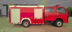 Dongfeng Dolica 2-ton water tanker fire truck