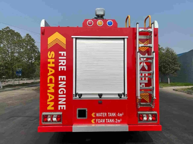 SHACMAN 6 cubic meter foam fire truck
