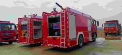 Sinotruk Howo 8-ton foam fire truck