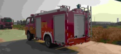 Dongfeng Dolica 2-ton water tanker fire truck