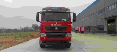 Sinotruk Howo 25-ton water tanker fire truck