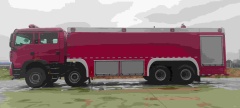 Sinotruk Howo 25-ton water tanker fire truck