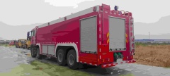 Sinotruk Howo 25-ton water tanker fire truck