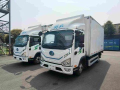 Jiefang Tiger 6G pure electric van equipped with hydraulic tailgate