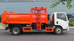 Isuzu 9 cubic meter side-loading compactor garbage truck