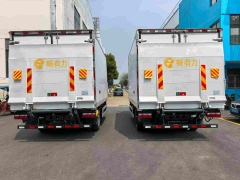 Jiefang Tiger 6G pure electric van equipped with hydraulic tailgate