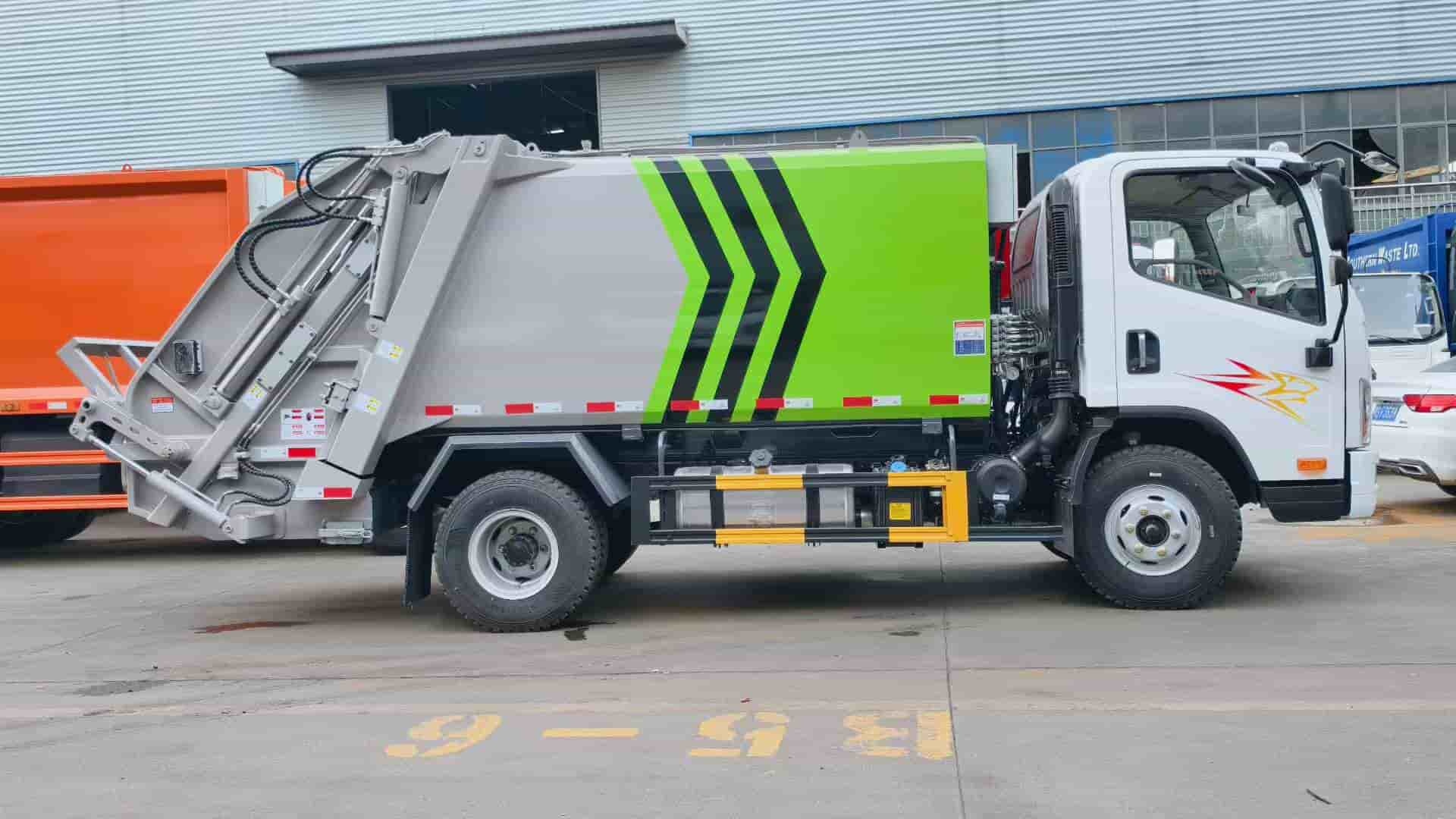 Jiefang 7 cubic meter compressed garbage truck