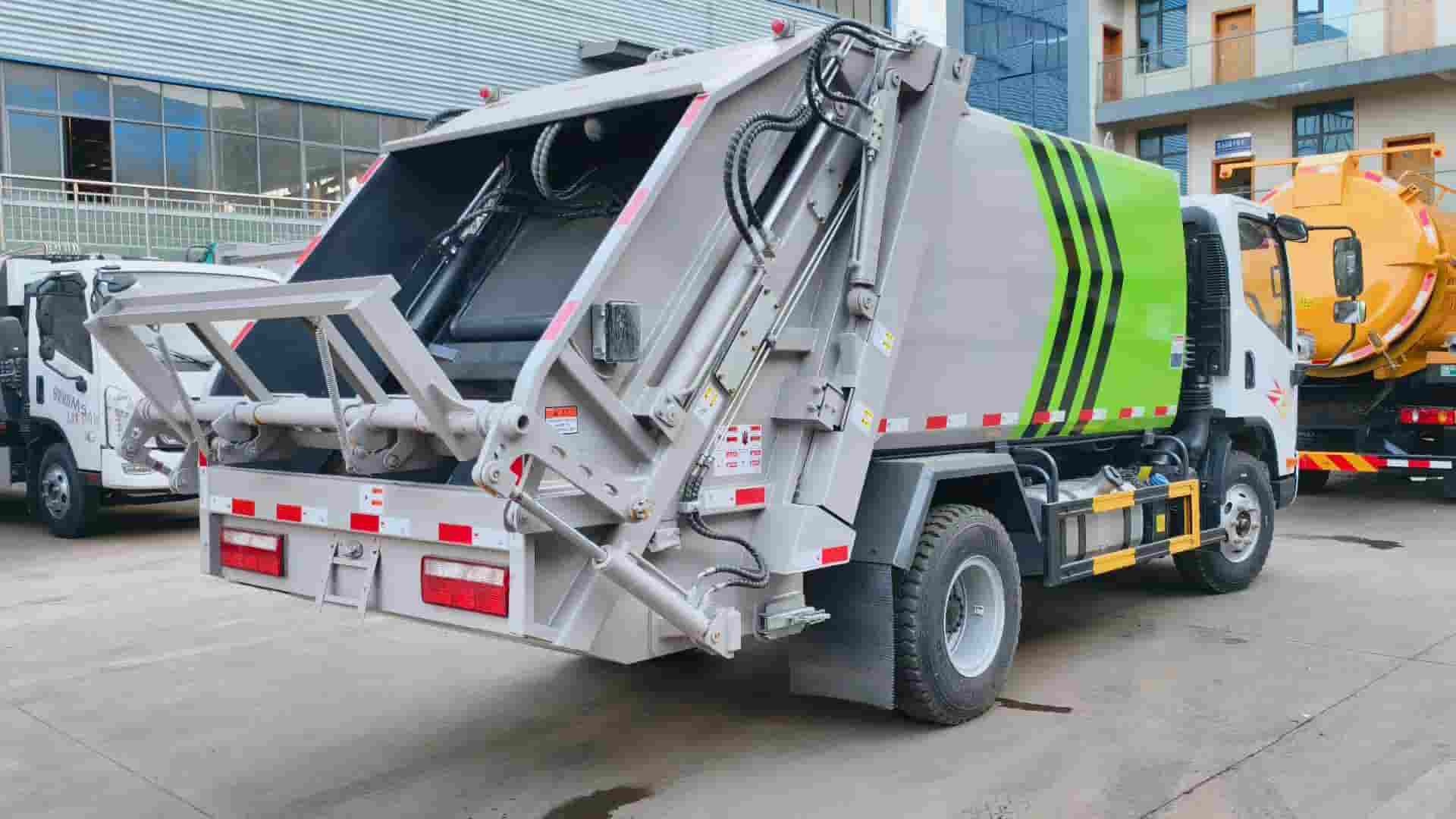 Jiefang 7 cubic meter compressed garbage truck