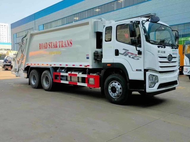 Jiefang 6×4 20 cubic meter compressed garbage truck