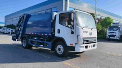 Jiefang right-hand drive 8 cubic meter compressed garbage truck