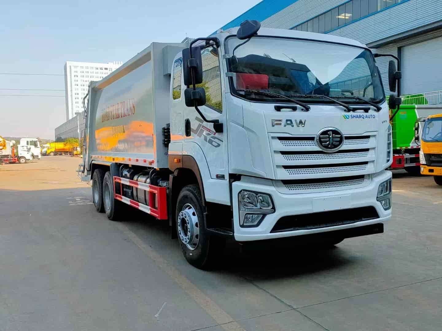 Jiefang 6×4 20 cubic meter compressed garbage truck