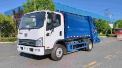 Jiefang right-hand drive 8 cubic meter compressed garbage truck