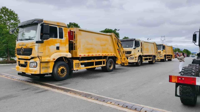 SHACMAN Delong 16 cubic meter compressed garbage truck