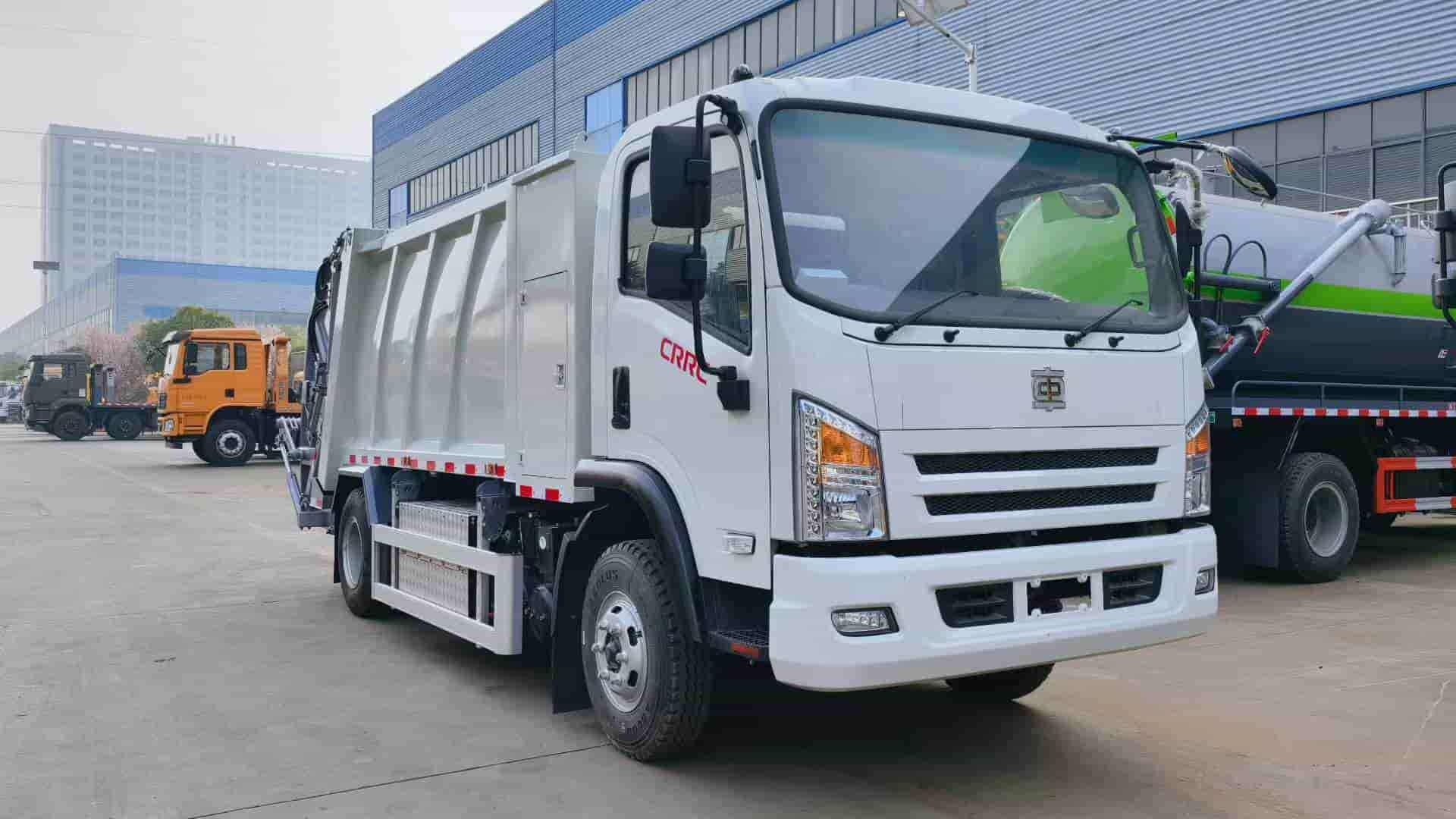 CRRC Pure Electric 8 Cubic Meter Compactor Garbage Truck