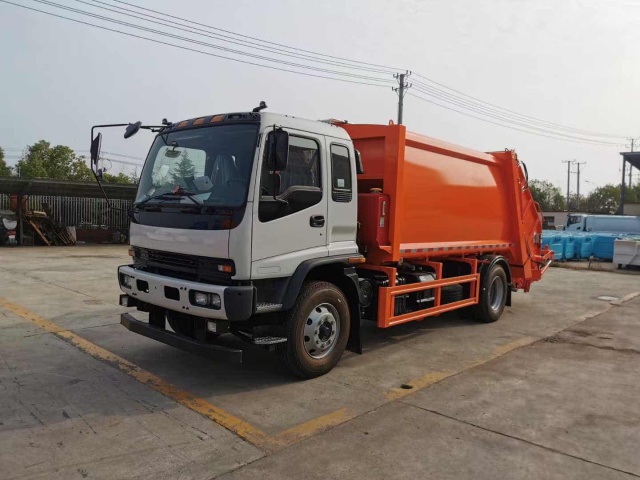 Isuzu 14 cubic meter compressed garbage truck